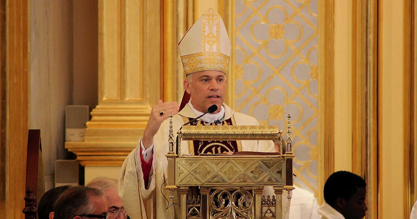 Archbishop Salvatore Cordileone giving a talk